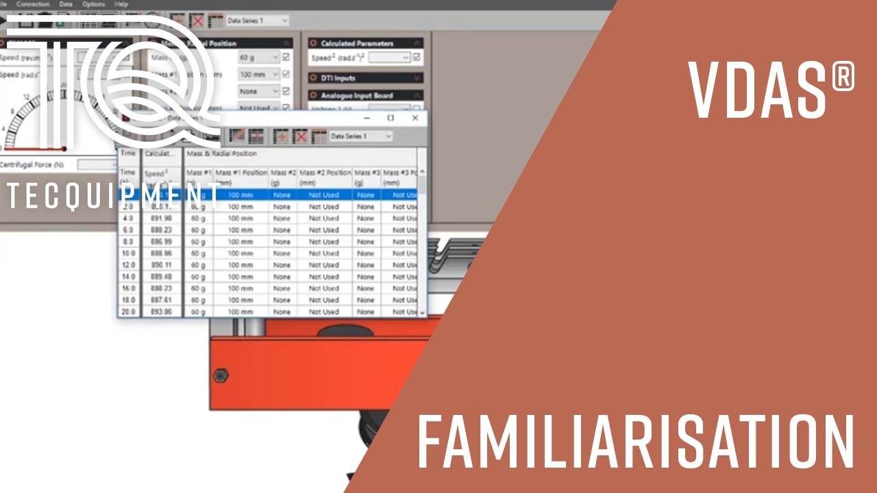 VDAS from TecQuipment: Familiarisation