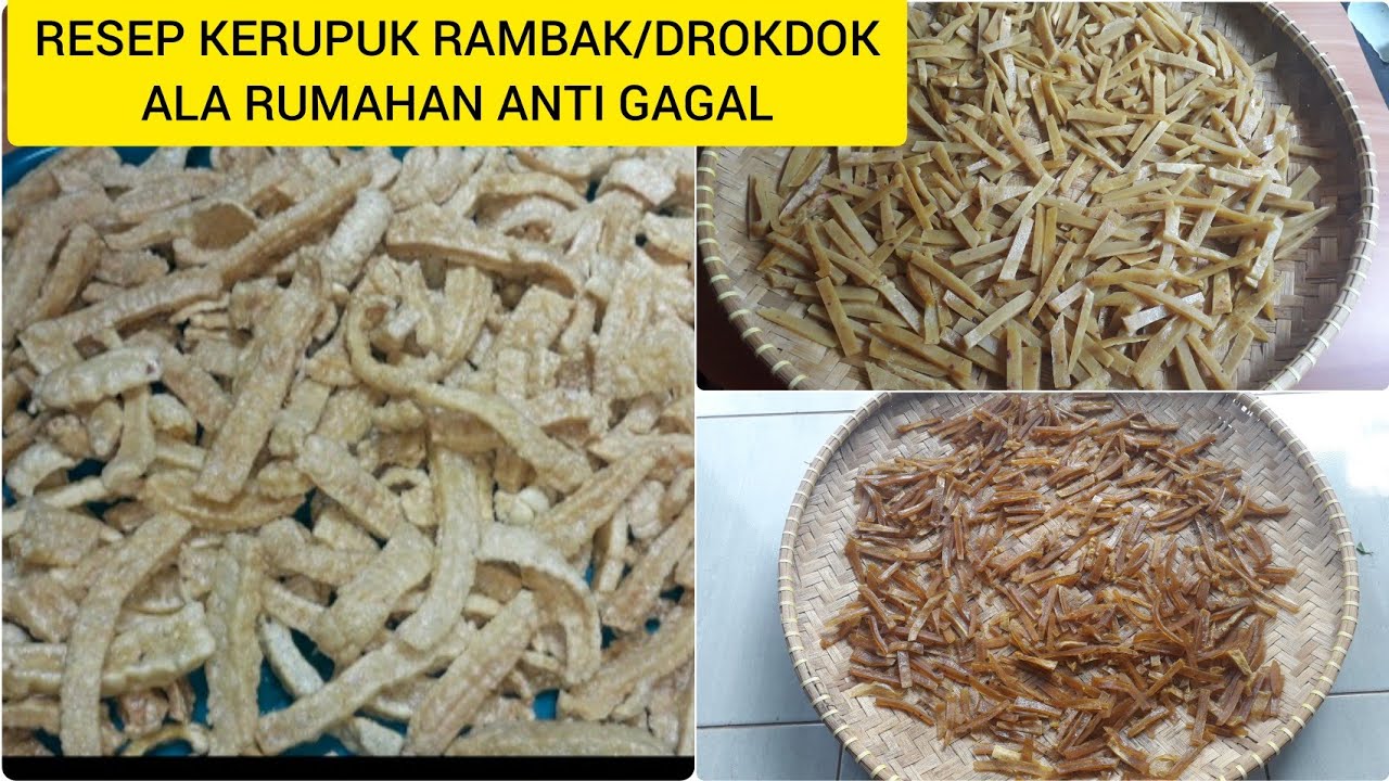 CARA MEMBUAT KERUPUK RAMBAK/DOROKDOK ANTI GAGAL | ALA RUMAHAN | IDE USAHA RUMAHAN