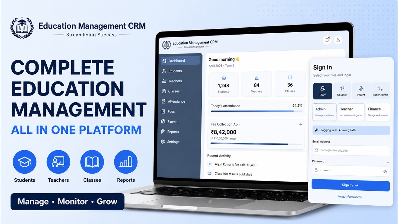 Education Management CRM Full Video