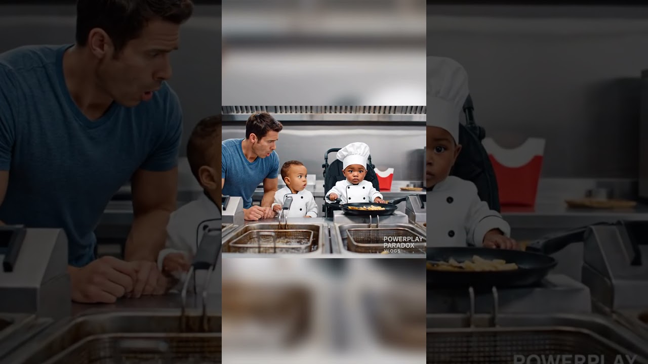 Baby in a Stroller Shocked at Fast Food 🍟👶  Coworker Says ?! #viral #comedyshorts #baby #funnyshorts