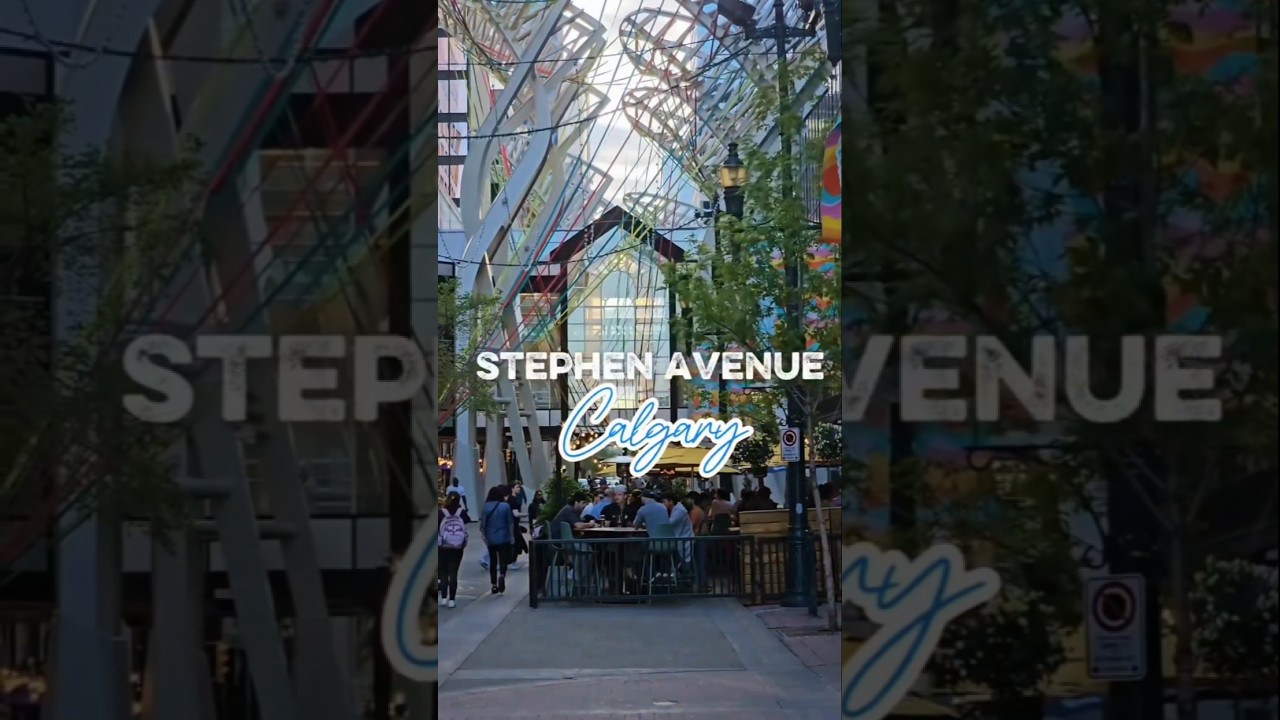 Stephen Avenue Calgary | City Walk & Travel Vlog