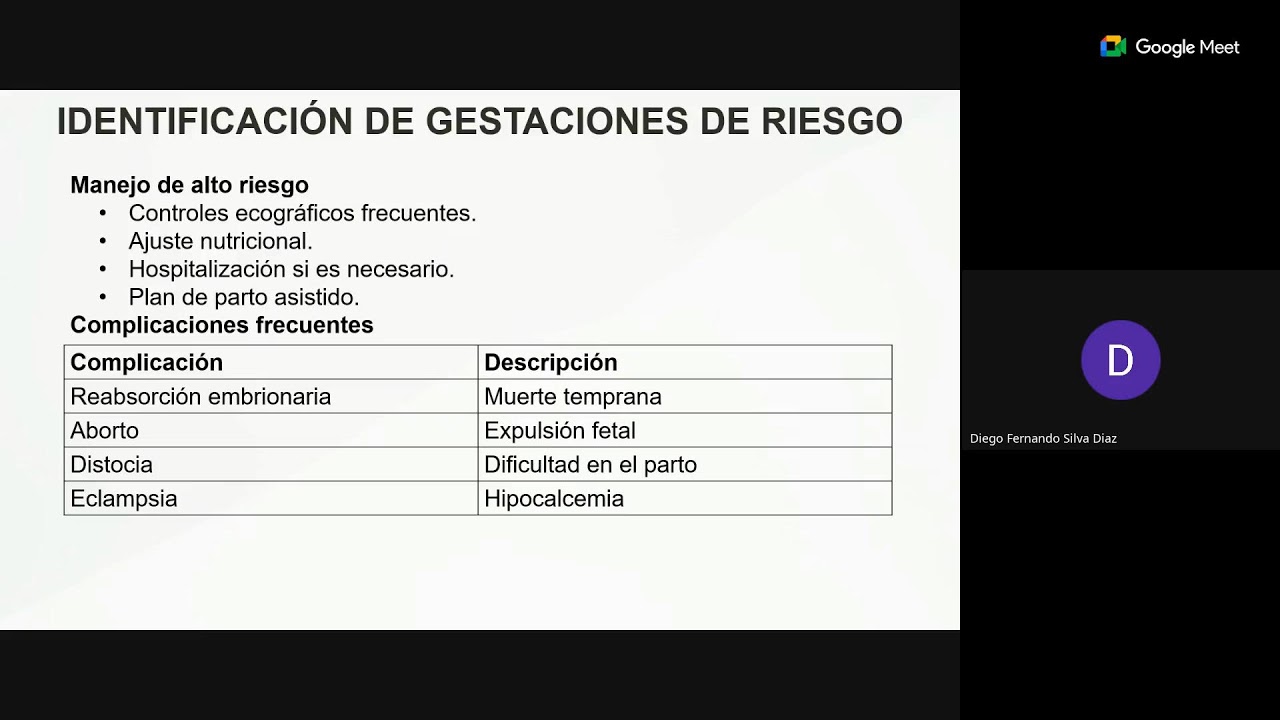 SESIÓN :*_ 🛑*DIAGNÓSTICO Y MANEJO DE LA GESTACIÓN EN VETERINARIA