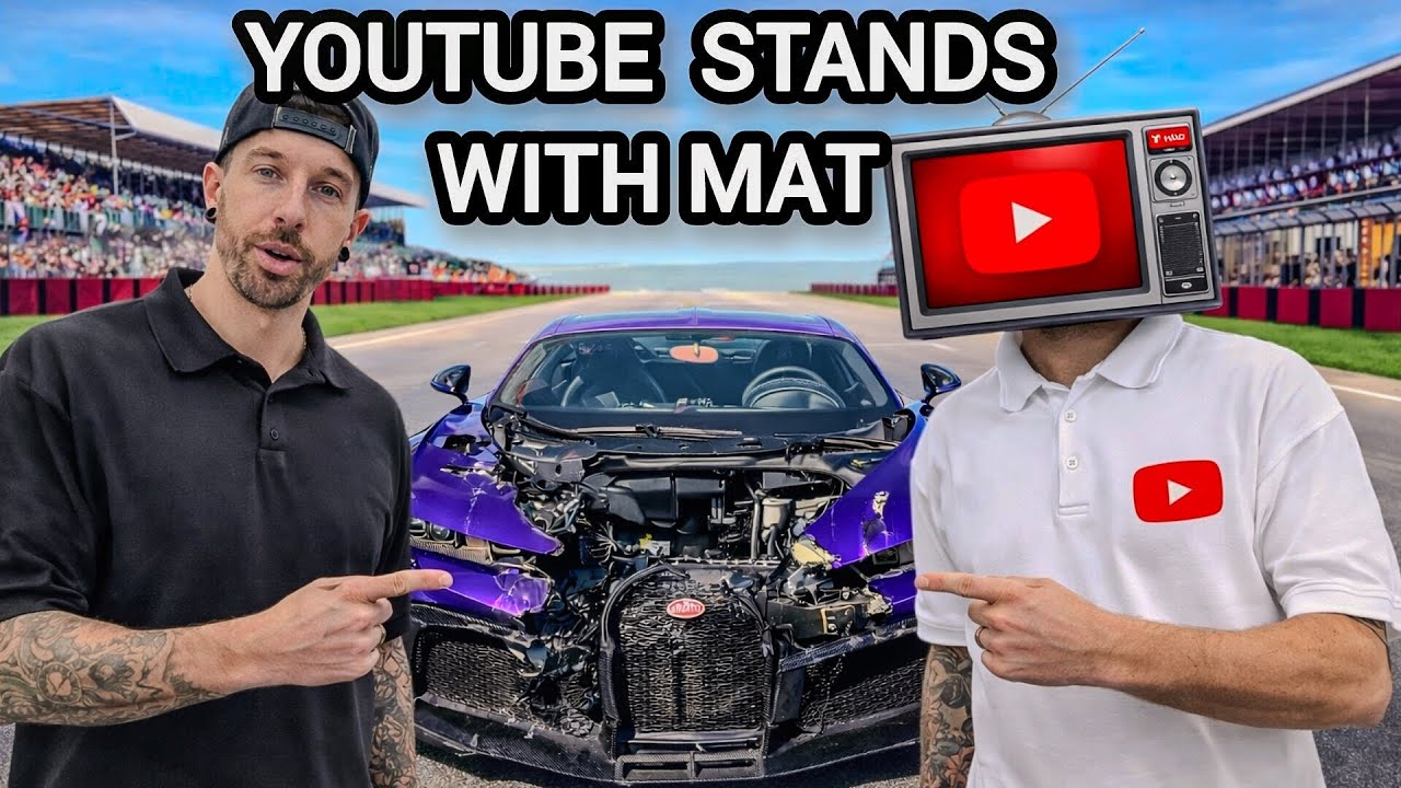 YouTube Backs Mat Armstrong As He Sends Message To Bugatti - The Rebuild Won't Stop#matarmstrong 