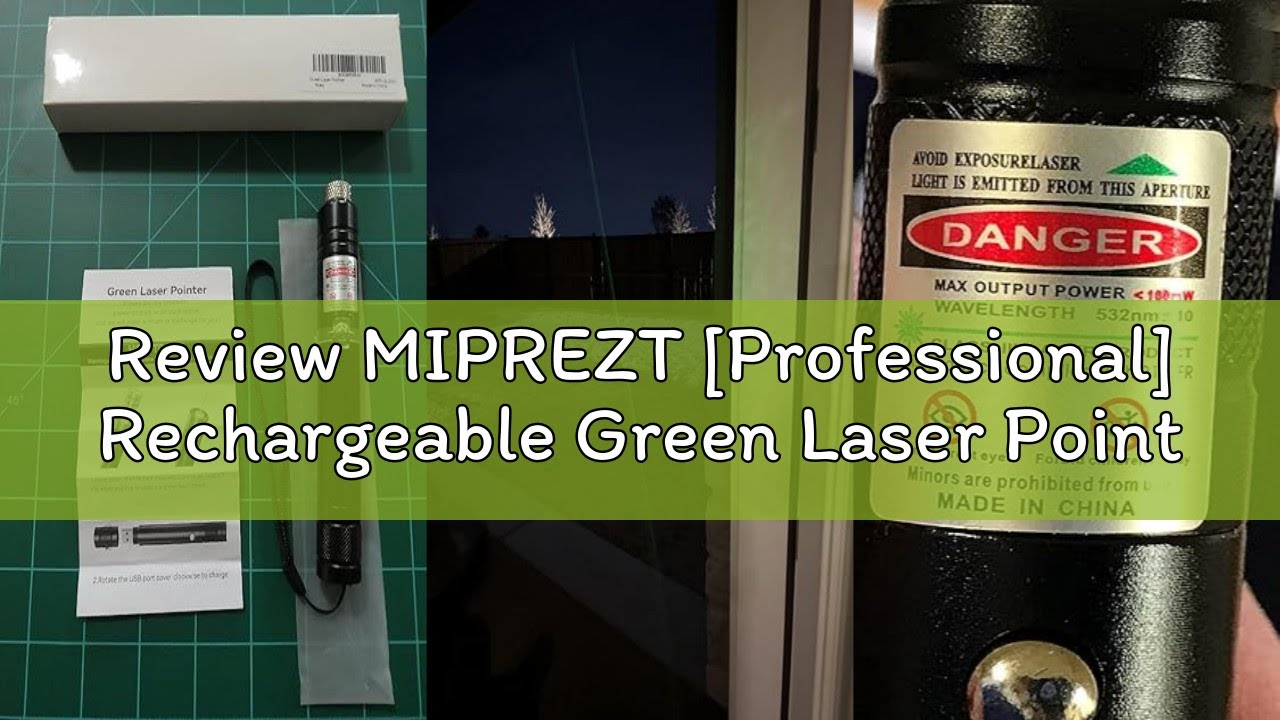 Review MIPREZT [Professional] Rechargeable Green Laser Pointer High Power Green Beam Laser Light Lon