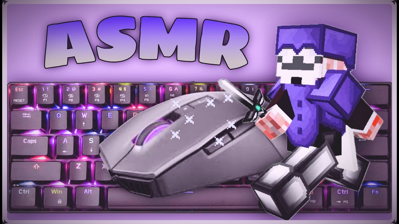 Bedwars keyboard mouse ASMR #bedwars #asmr #minecraft