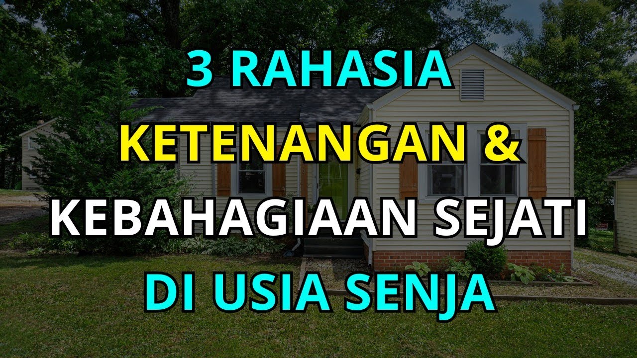 3 Langkah Penting untuk Mencapai Ketenangan dan Kebahagiaan di Usia Senja