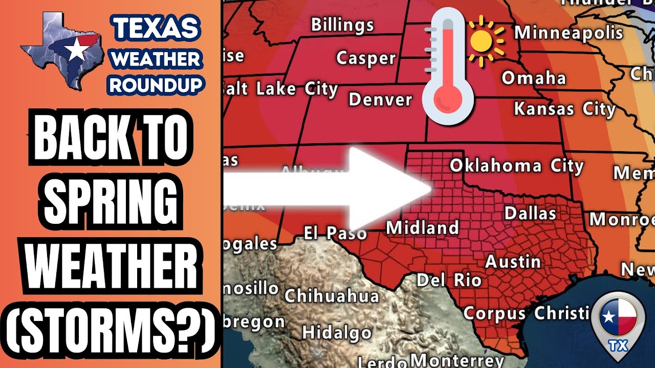 Texas Weather Swings: Rain Today, Warm Weekend, Active Week Ahead