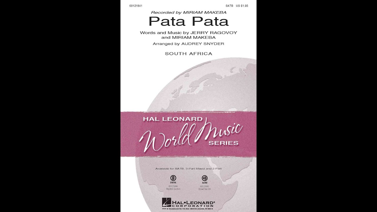 Pata Pata (SATB Choir) - Arranged by Audrey Snyder
