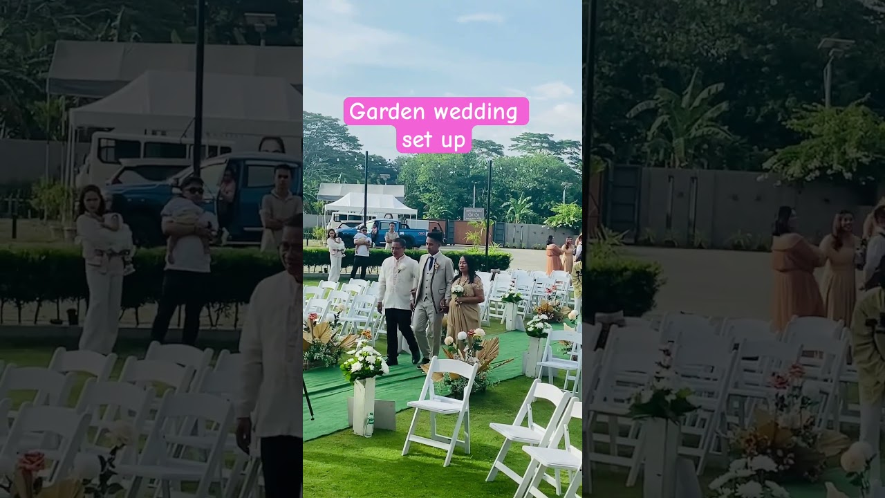 Garden wedding #parents #groom #wedding