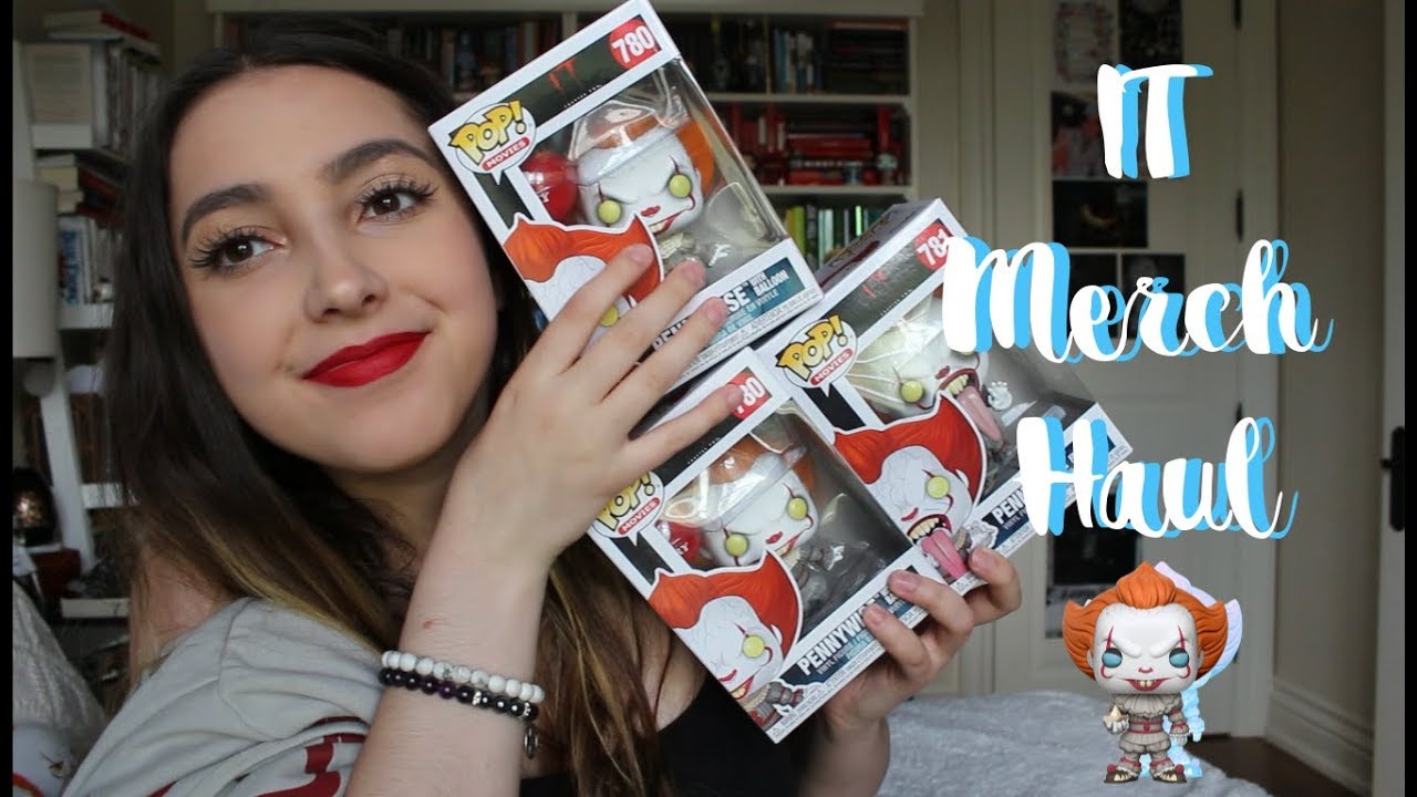 it merch haul & collection // funko's, shirts, pins, etc.