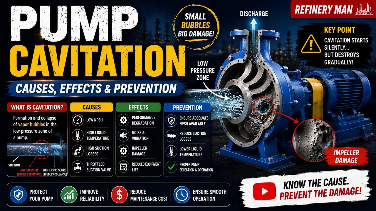 Pump Cavitation #pump #engineering #oilandgas #troubleshooting #pumptechnology #pumps