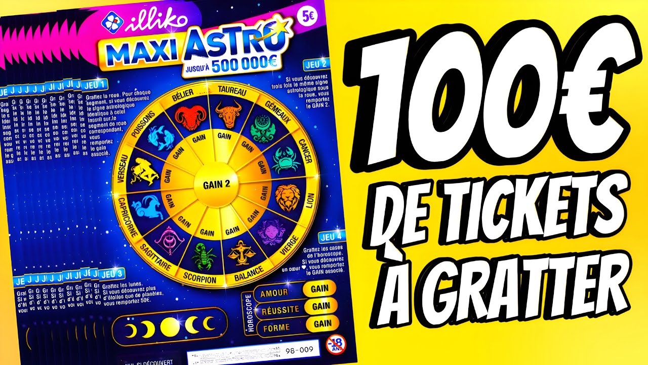 Grattage de 100€ de tickets MAXI ASTRO FDJ 🌟 Nouveau jeu à gratter 2025 ! 💰