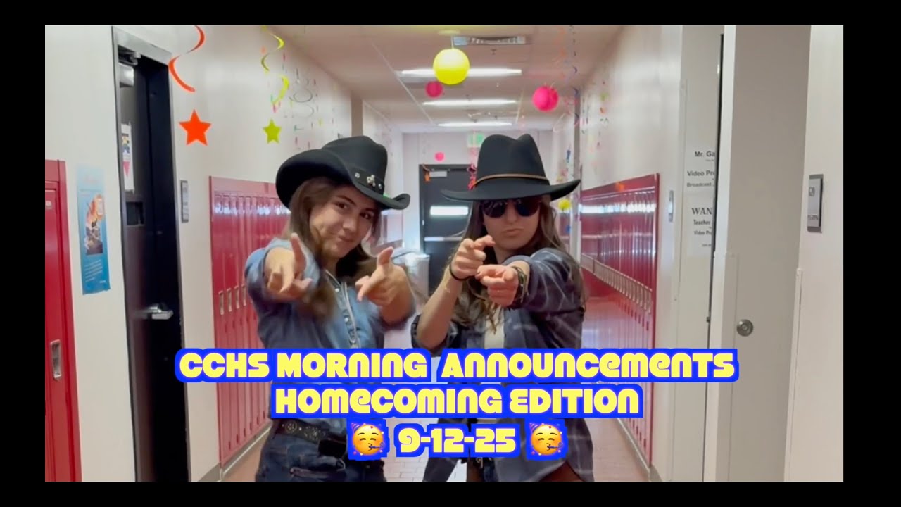 9/12/25 CCHS Video Announcements