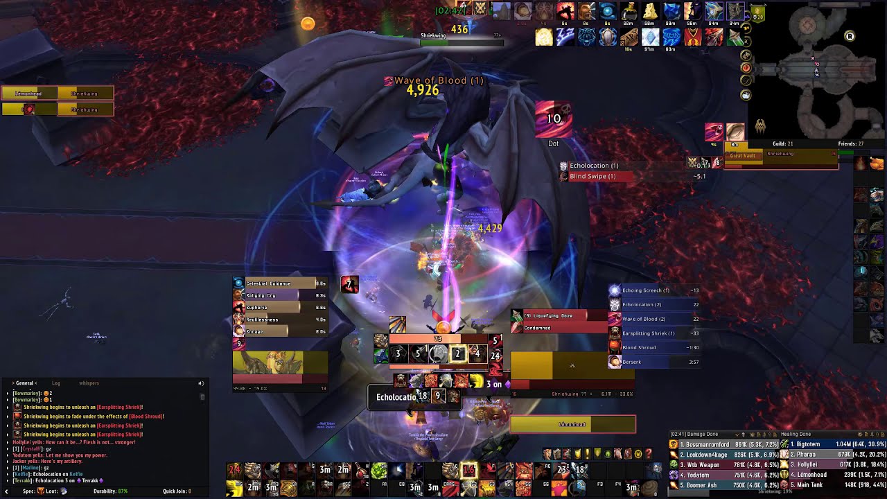 Fury Warrior | Mythic Shriekwing | Manage Cooldowns - Guide