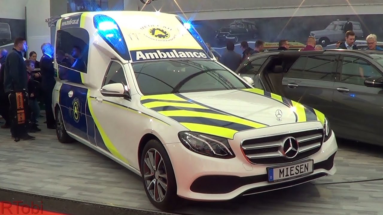 Austrian Mercedes E-class ambulance - Miesen - Rettmobil 2019 expo [GER | 5.2019]