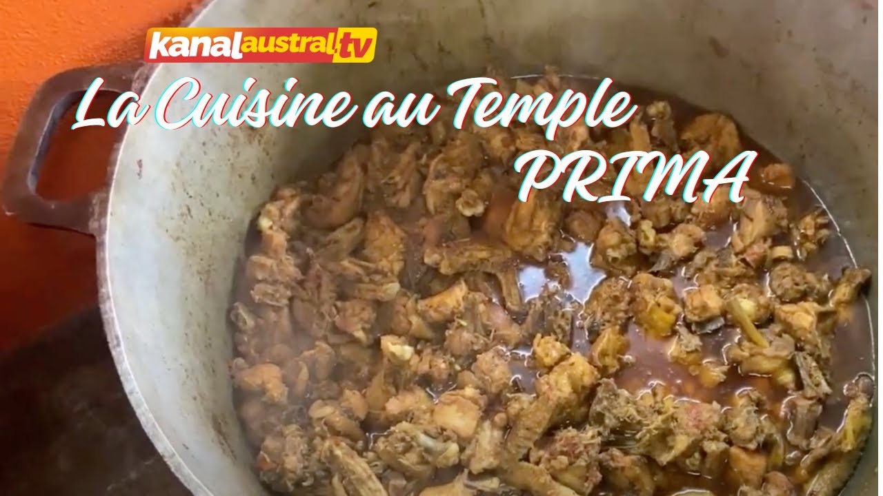La cuisine de cérémonie TAMOUL - temple PRIMA Ste Clotilde - Ile de la REUNION by KANAL AUSTRAL.TV