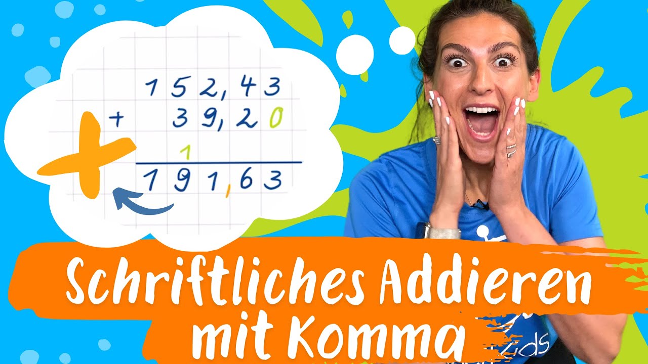 Schriftliches Addieren mit Kommazahlen | Mathematik – einfach erklärt | Silicon Valley Kids