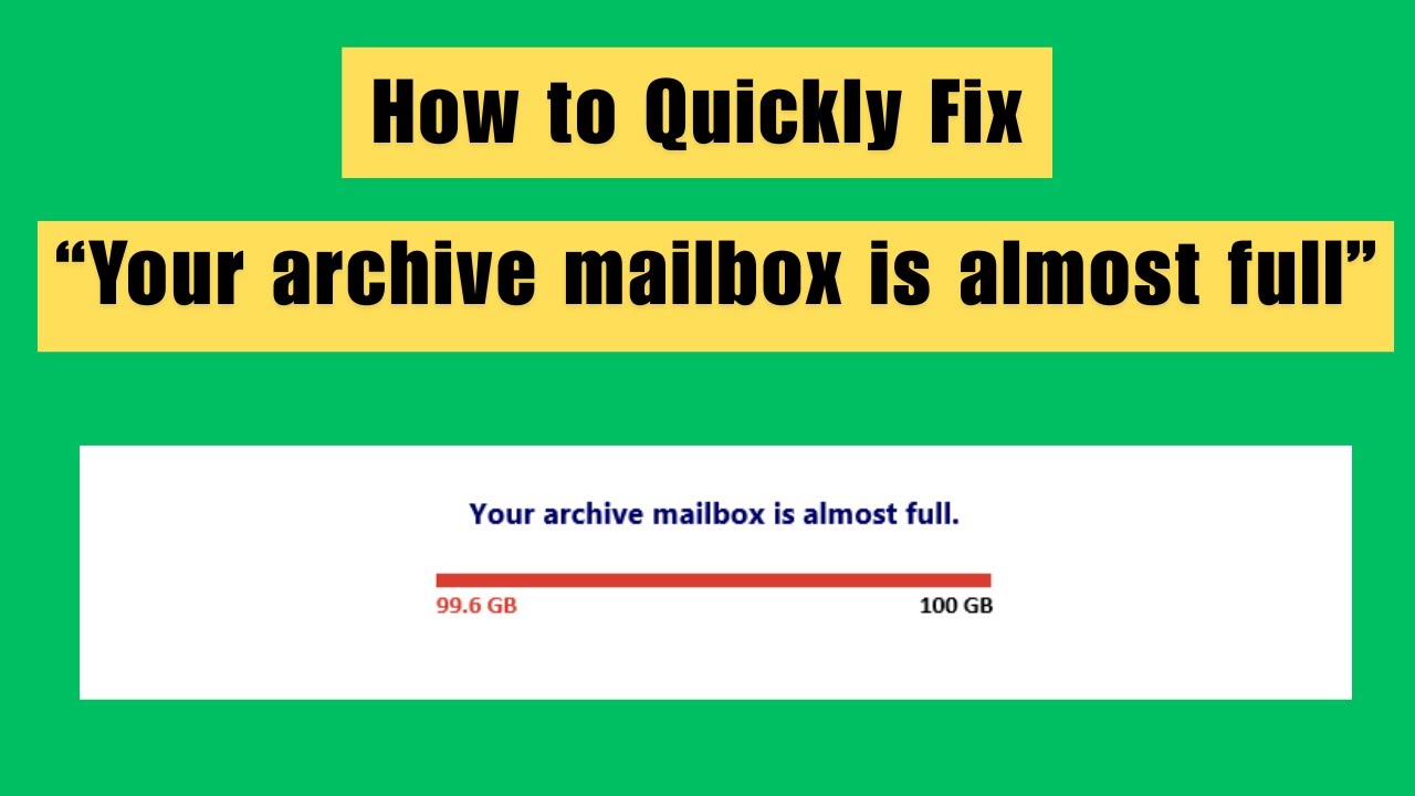 FIX: Office 365 Archive Mailbox is Full (Enable Auto-Expand Solution)