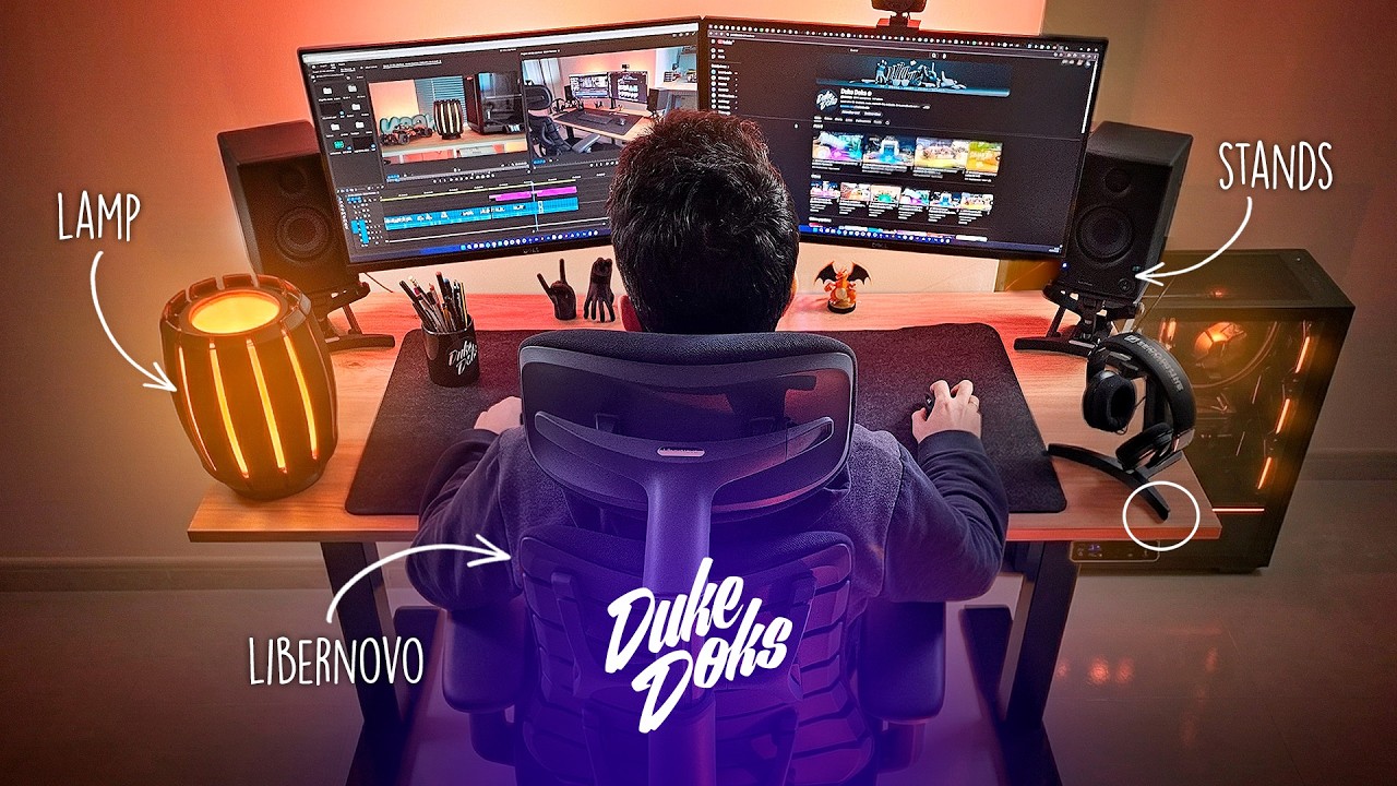 🪑 He mejorado mi SETUP con ayuda de la impresi&oacute;n 3D y mi nueva silla de escritorio / LiberNovo Omni