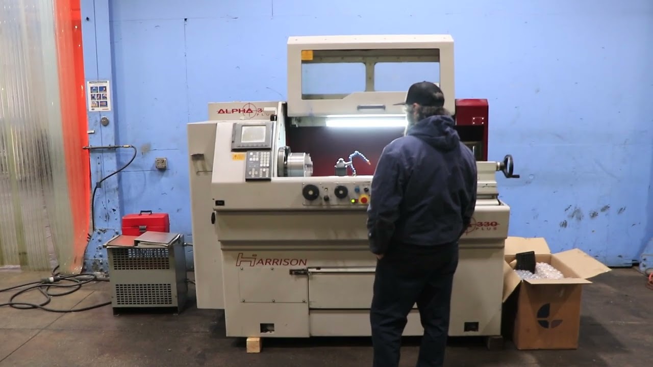 13" x 40" HARRISON CNC/MANUAL FLAT BED LATHE
