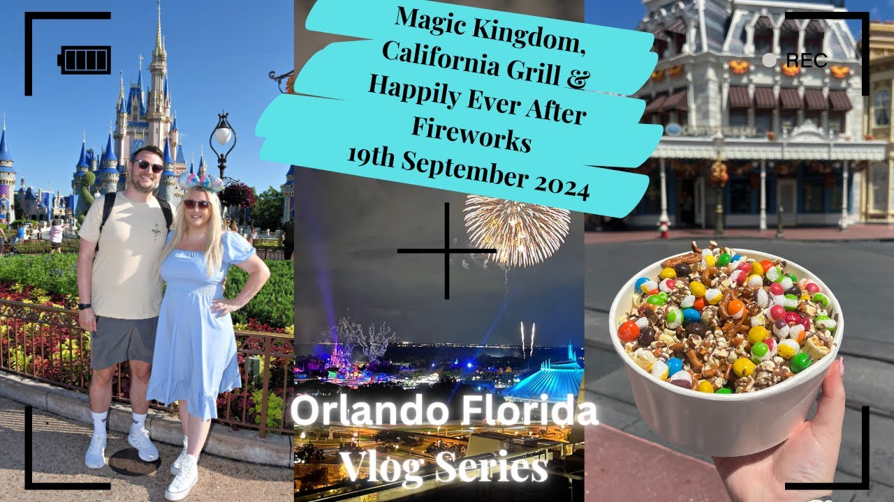 Magic Kingdom | Happily Ever After Fireworks | California Grill | Contemporary Resort | Disney Vlogs