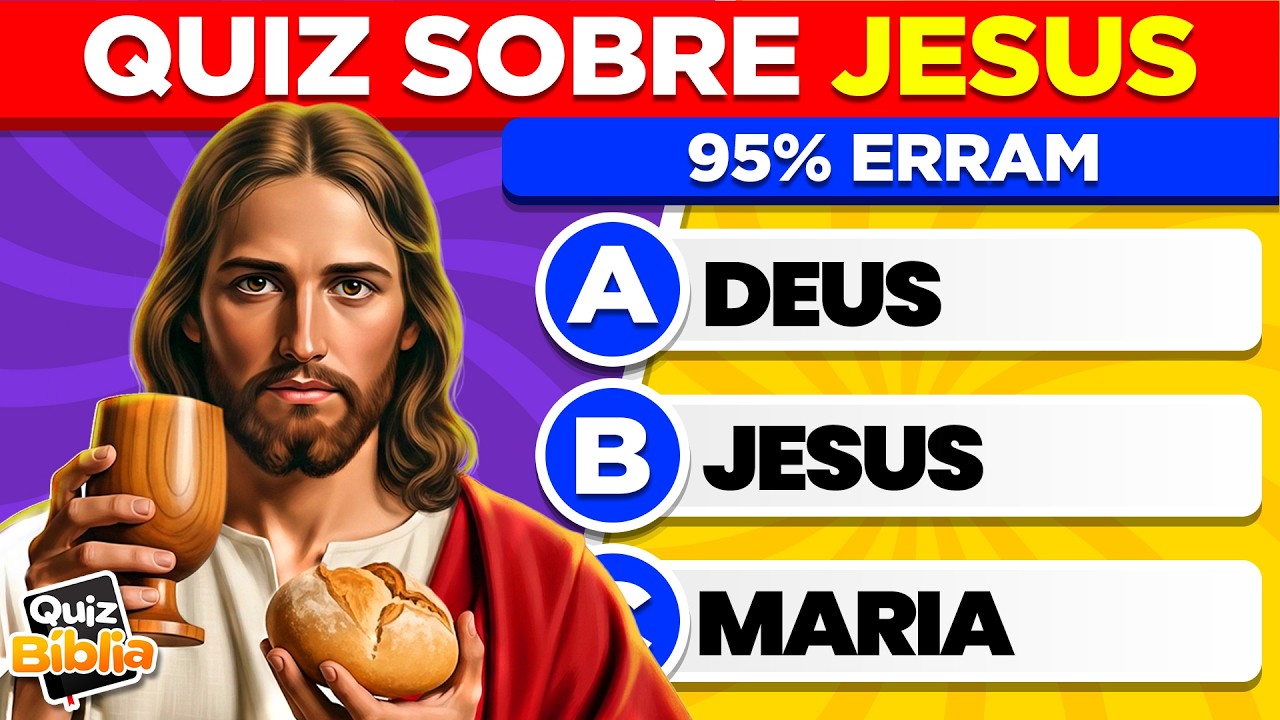 70 Perguntas Sobre Jesus Sem Alternativas | Fácil e Médio | Quiz Bíblico