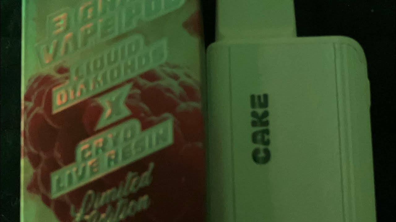 3 gram cake disposable review raspberry rush liquid diamonds X cryo live resin limited edition