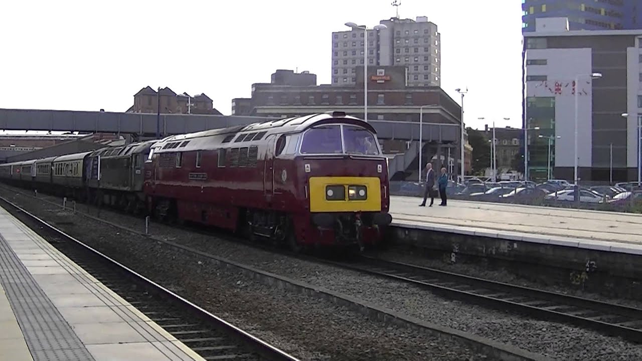 (HD) D1015 'Western Champion' thrash out of Leicester | 1Z53 | 22/08/13
