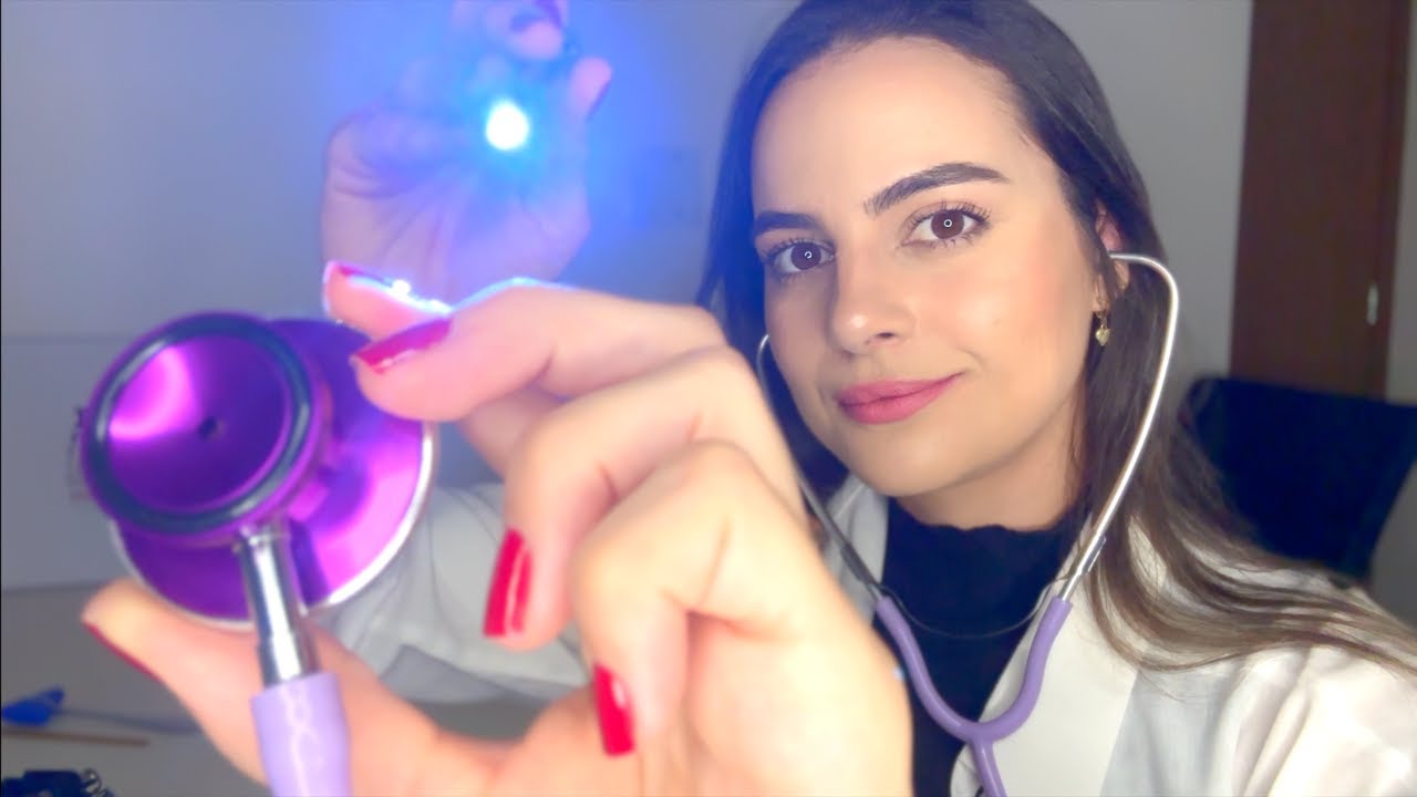 ASMR Exame dos Nervos Cranianos MAIS DETALHADO que você JÁ VIU! Roleplay Médico, Atenção Pessoal