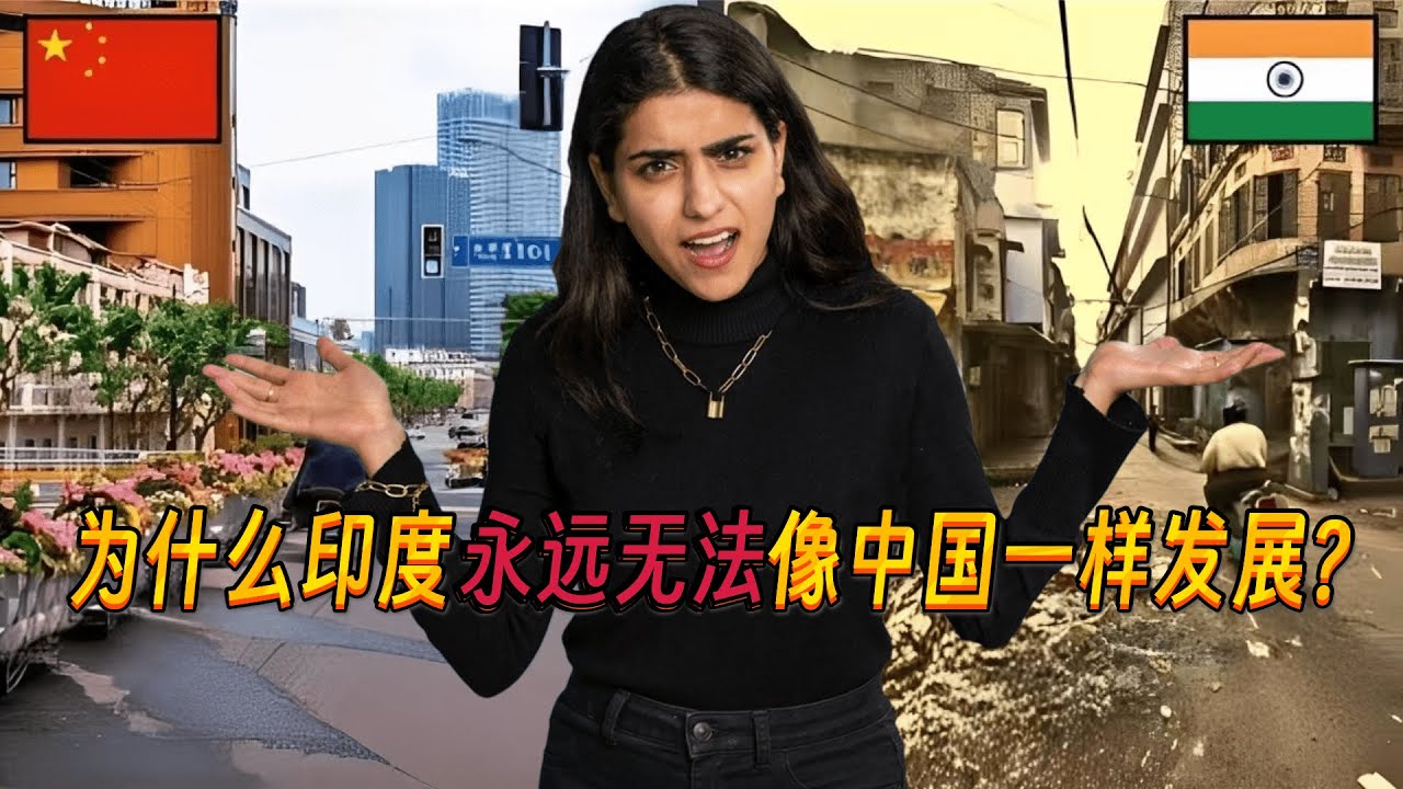 在中国生活了6年的印度人总结：为什么印度永远无法像中国一样发展！外国网友：大多数印度人认为中国落后印度20年！WHY India Can NEVER Grow Like China?