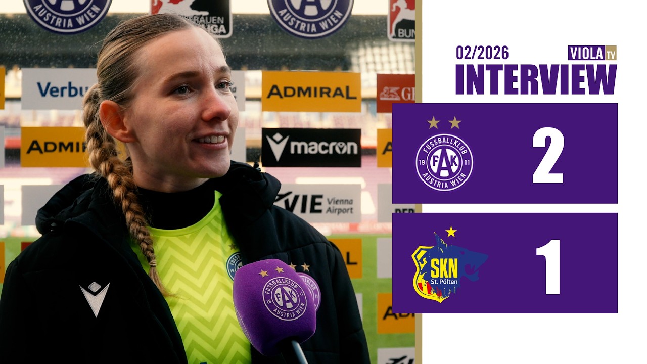 Jasmin Pal nach Austria Wien - SKN St. Pölten 2:1 (02/2026) #faklive #violatv