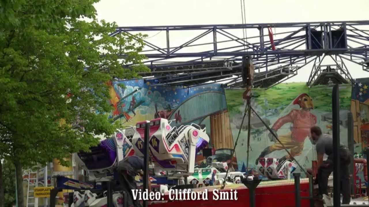 Kermis Hoorn 2014 Transport en opbouw Deel 3