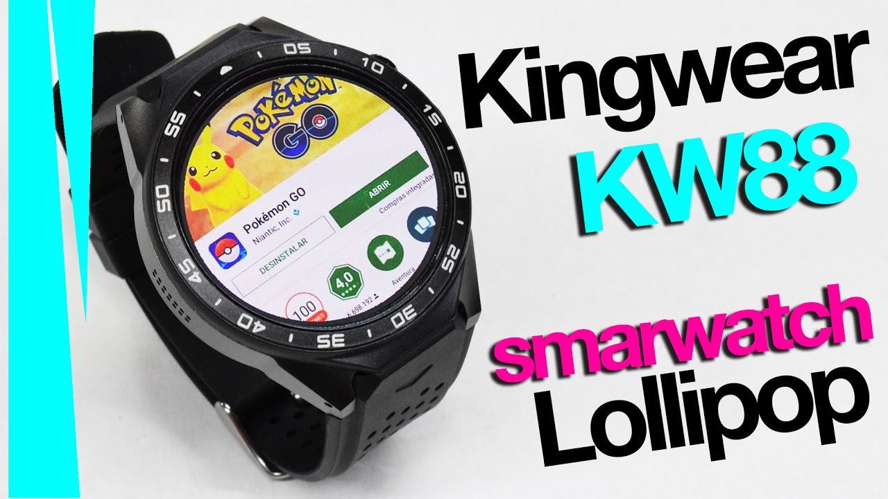 Unboxing & hands on Smartwatch Kingwear KW88 3G y con Lollipop