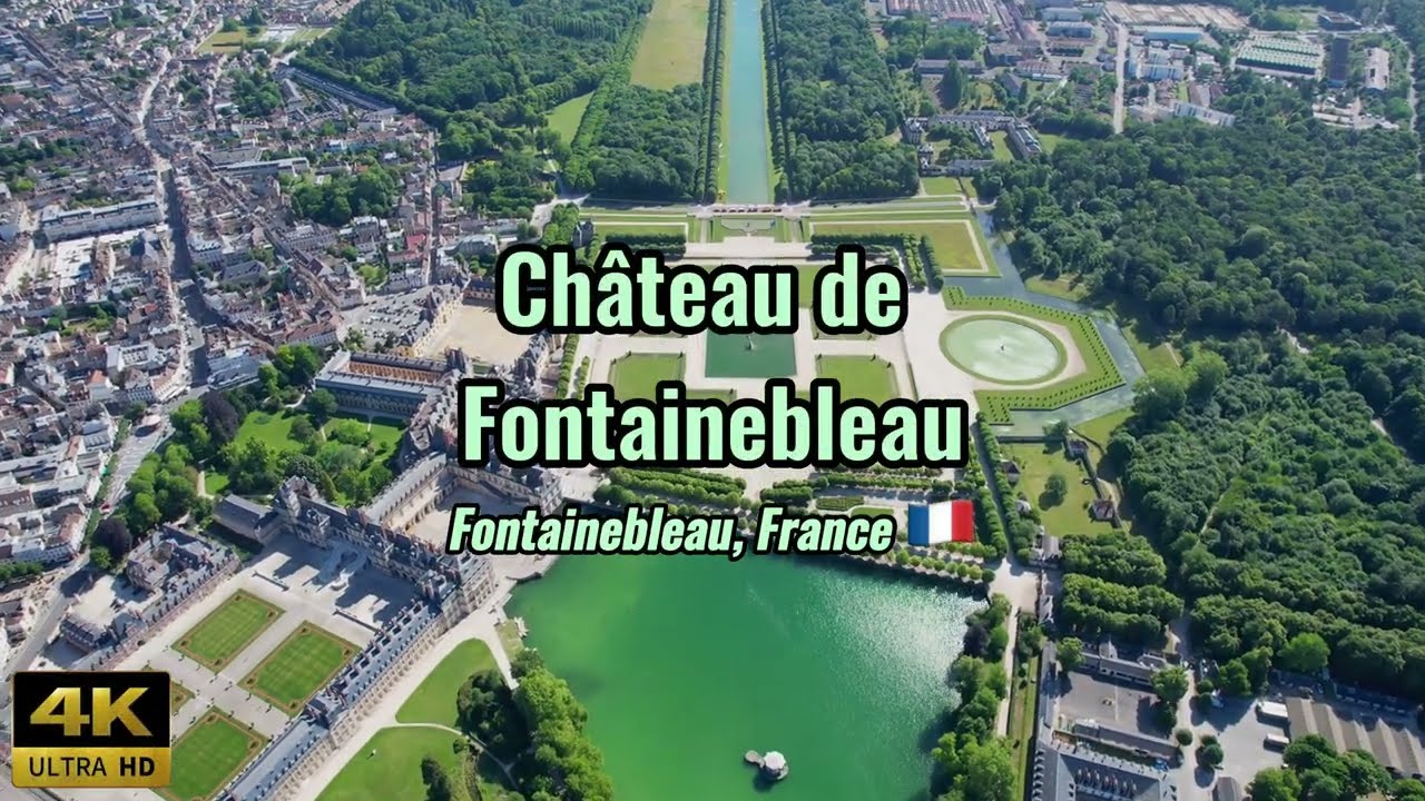 Ch&acirc;teau de Fontainebleau - France (4K drone footage)