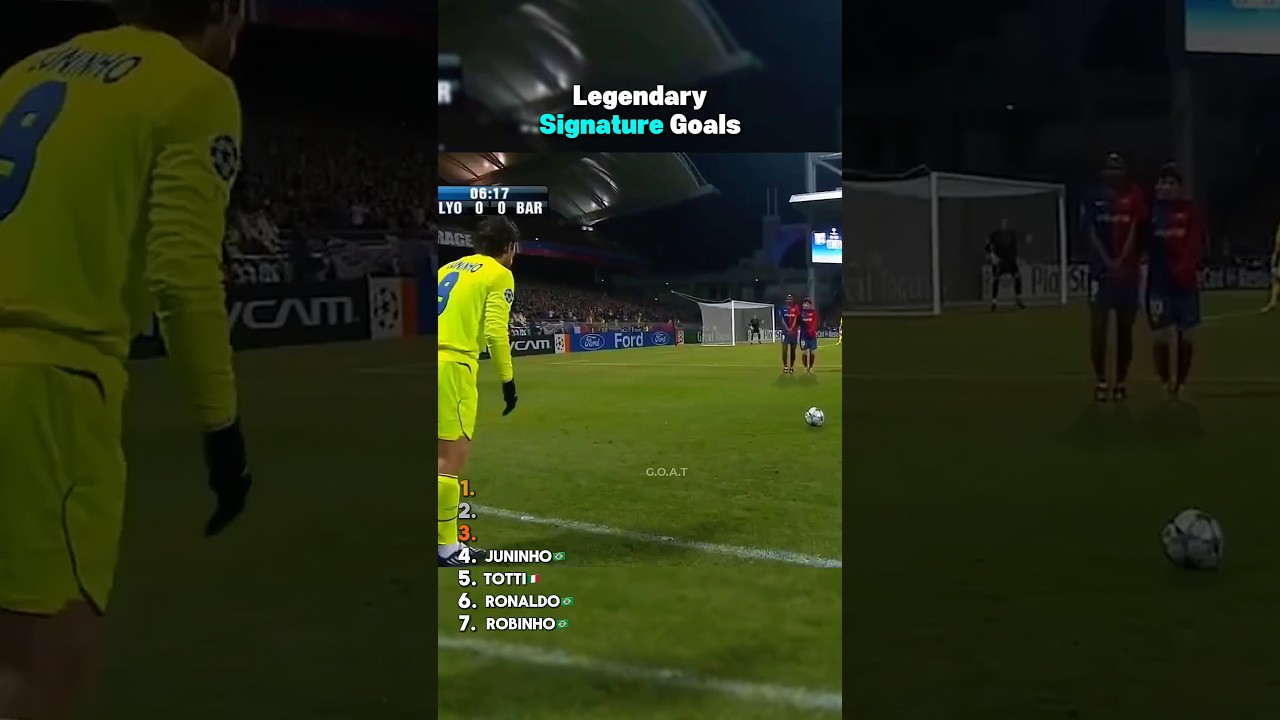 Legendary Signature Goals #footballrankings