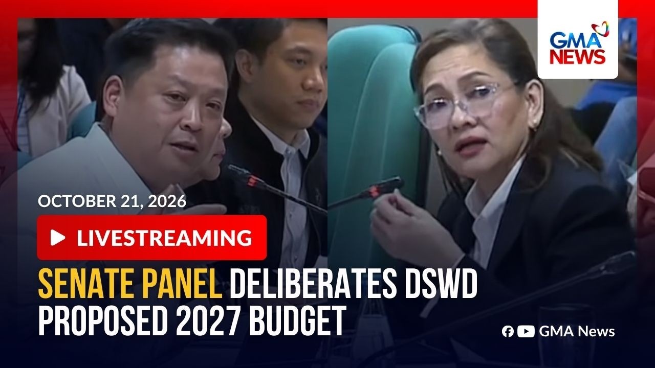 LIVE - Senate hearing on 2027 proposed DSWD budget (Oct. 21, 2026) - Replay | GMA News