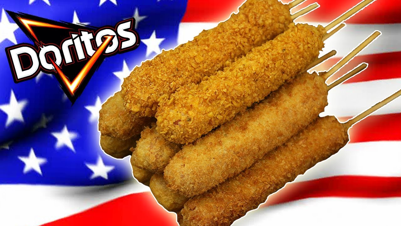 CORN DOG con DORITOS!!🌭Banderillas de SALCHICHA Americanas! 🔥MUY CRUJIENTES!