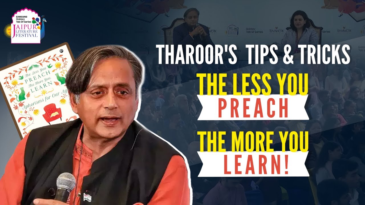 Aphorisms For Our Age | Shashi Tharoor in conversation with Nidhi Razdan
