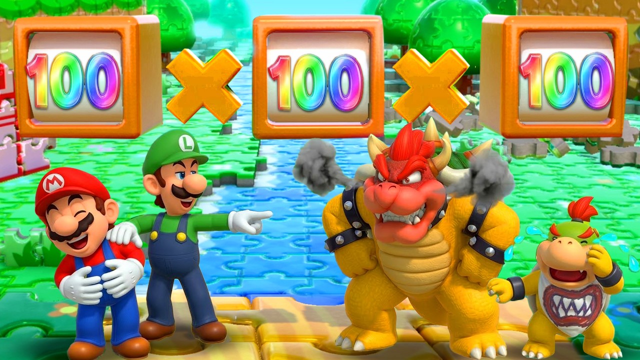 【マリオパーティシリーズ】クッパ親子が無双!? 全2vs2ミニゲームでマリオ兄弟に勝てるのか？
