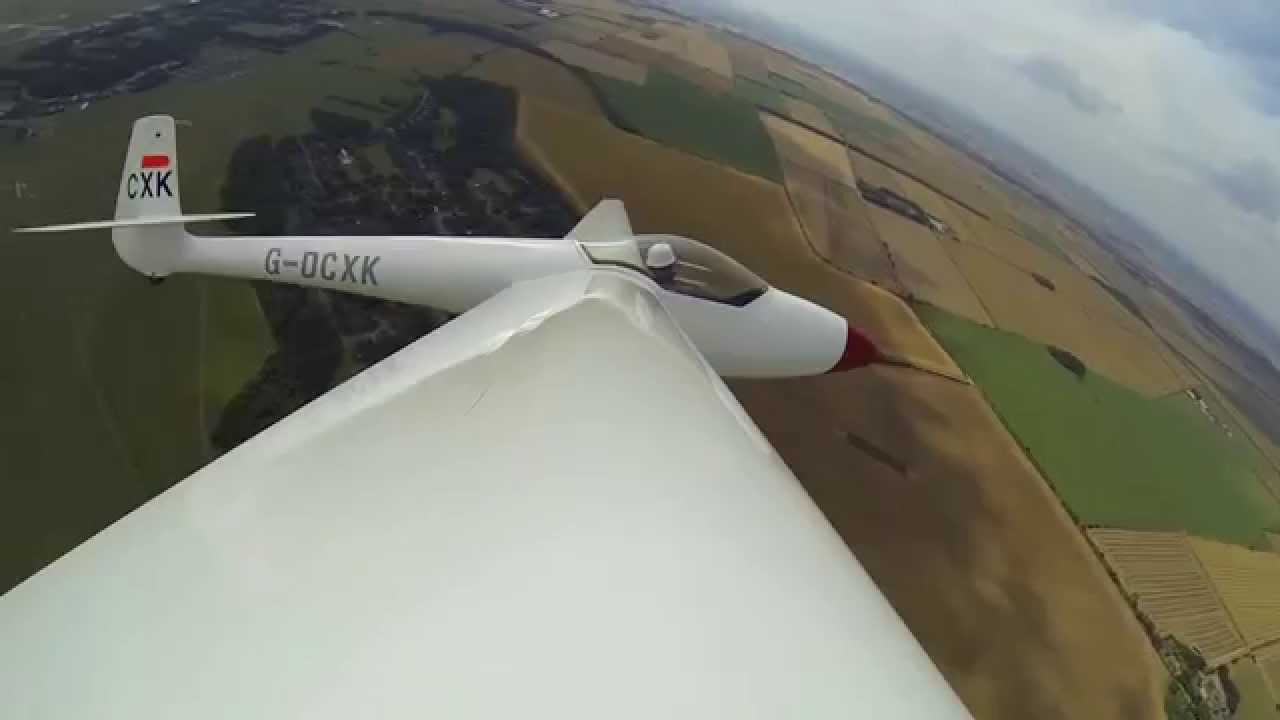 Glasflugel Libelle 201B launch and soaring to 6500'