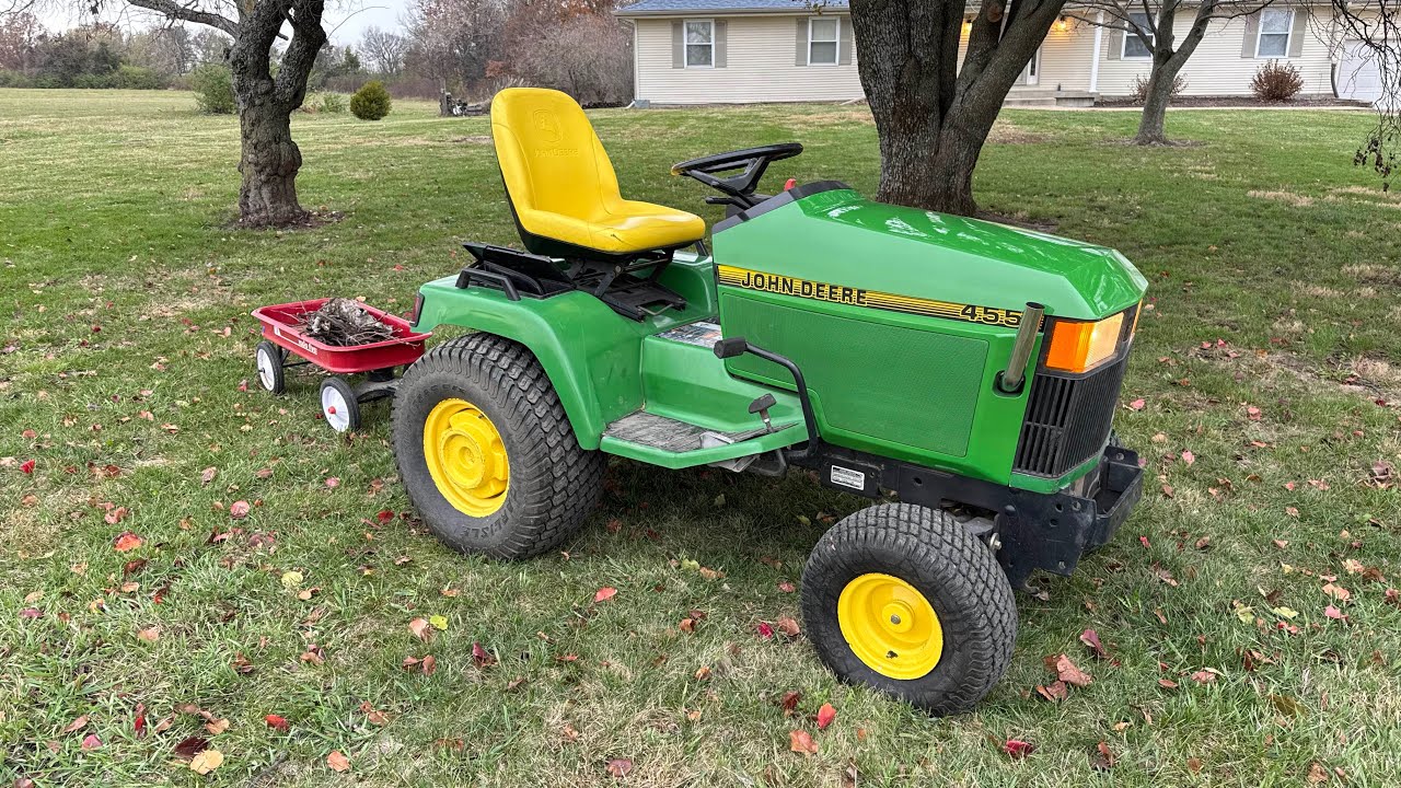 John Deere 455 Oil and Fuel Filter Change
