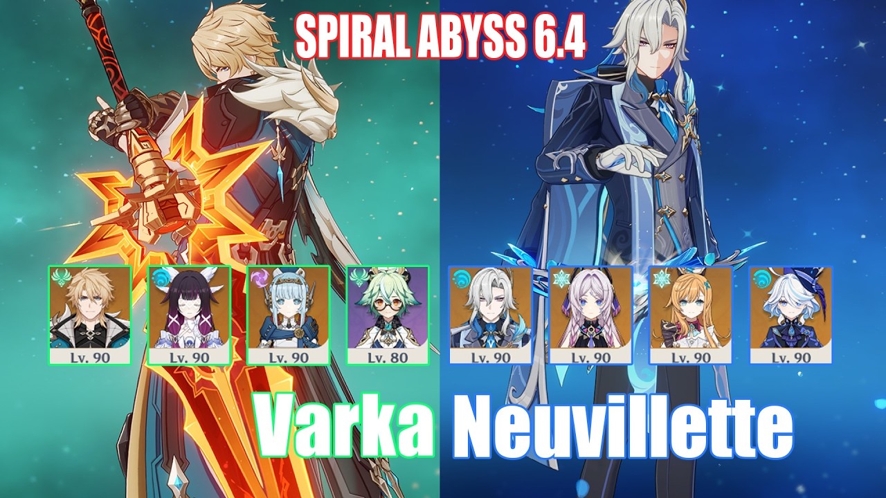 C0 Varka & C1 Neuvillette | Spiral Abyss 6.4 | Genshin Impact