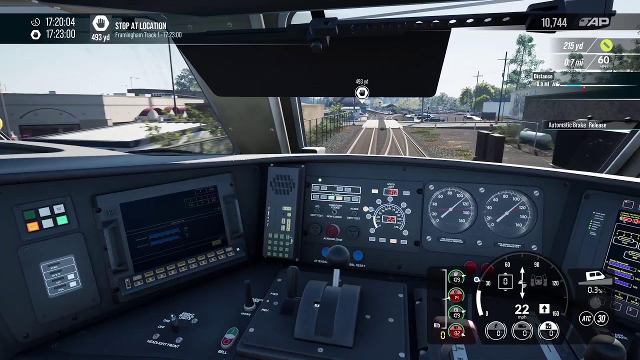LIVE STREAM TSW6 MBTA HSP46 Boston - Framingham