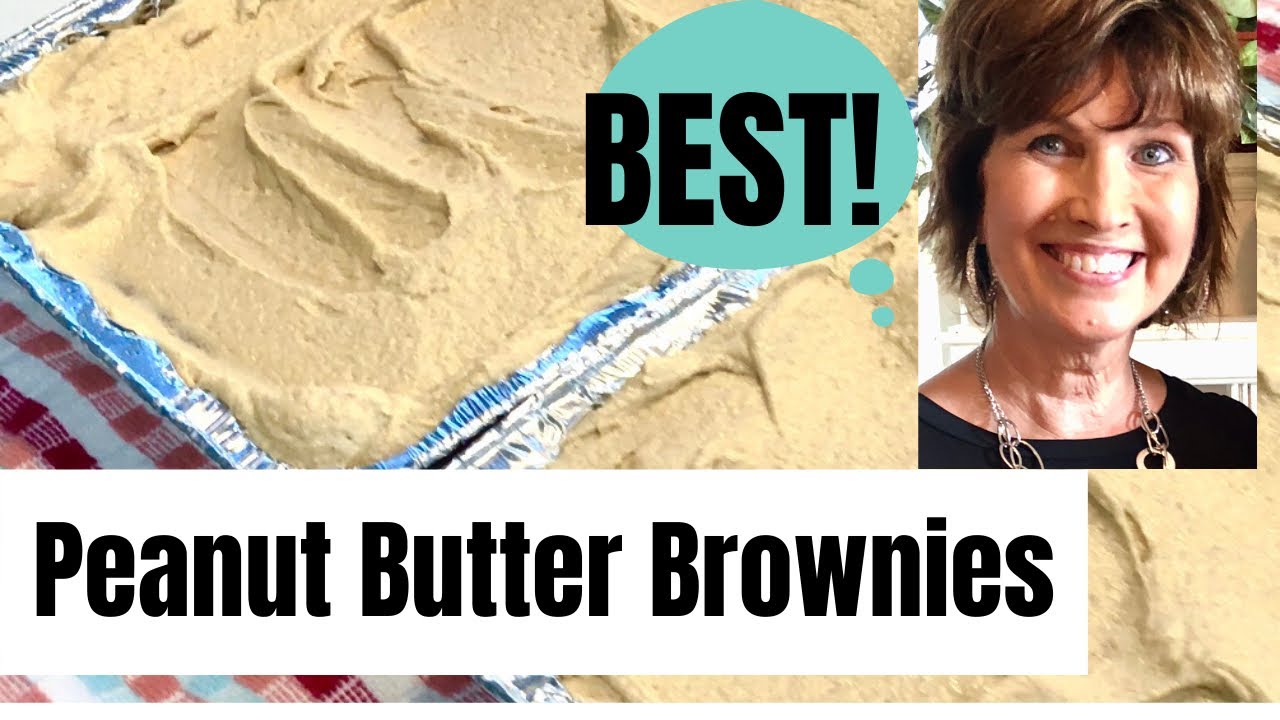 How to make PEANUT BUTTER BROWNIES (with peanut butter FROSTING)!!!