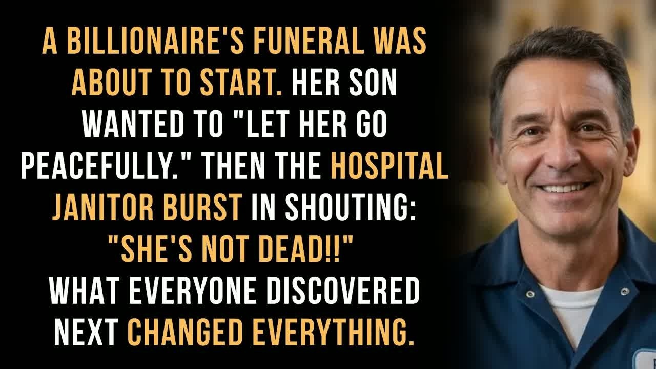 ＂She's Not Dead.＂ The Janitor Stopped the Funeral to Save Her. What Happened Next Shocked Everyone.