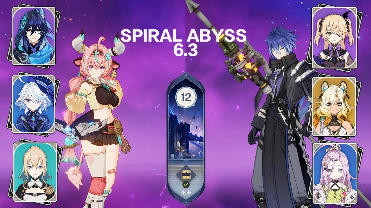 C0 Varesa electro-charge & C0 Flins | Spiral Abyss 6.3 Floor 12 | Genshin Impact 