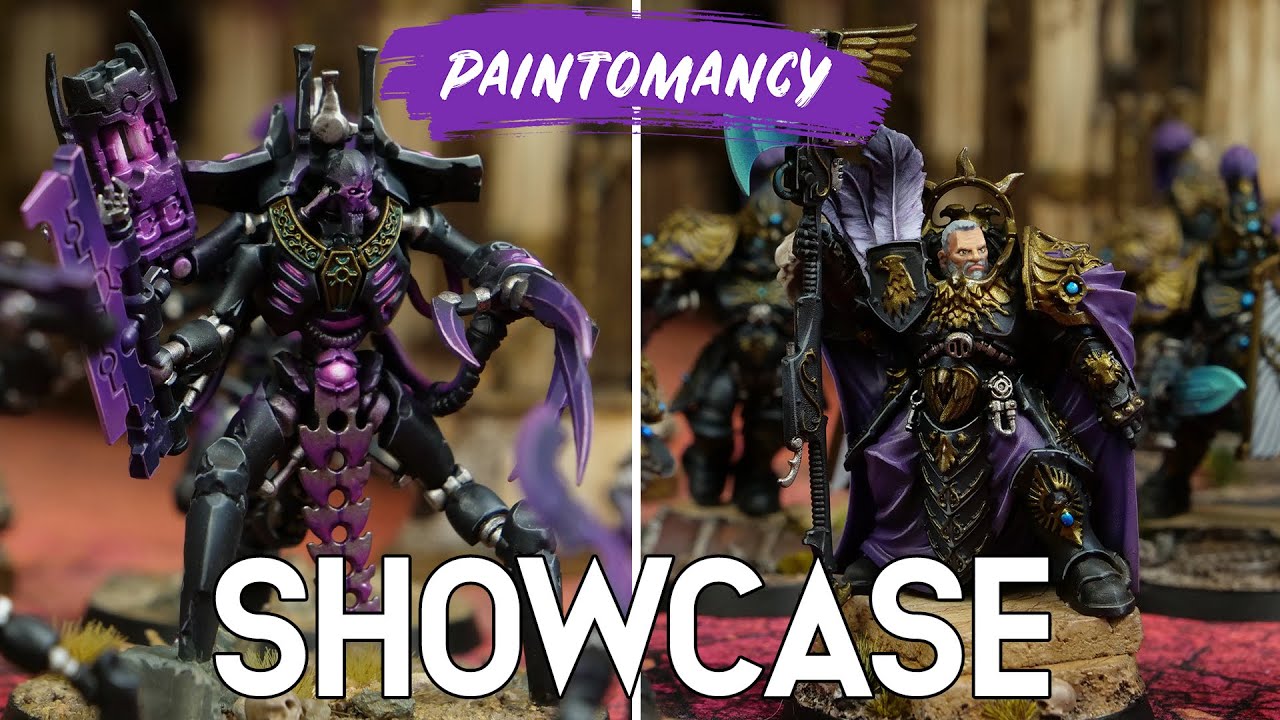 Leuchtende Necrons und Lila Custodes - Ein Paintomancy Army Showcase