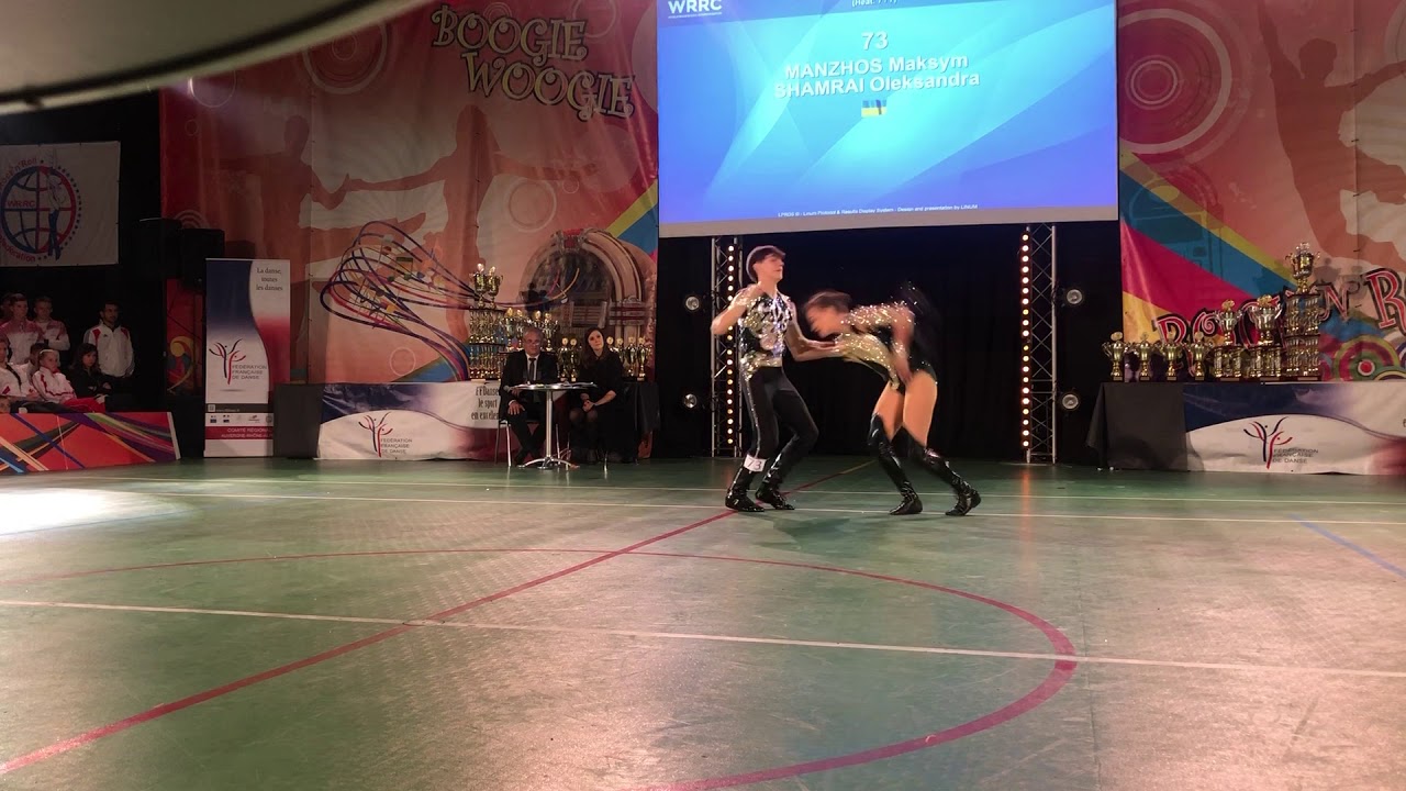 3rd place MANZHOS Maksym   SHAMRAI Oleksandra World Championship Rock n Roll   Junior  St Maurice l