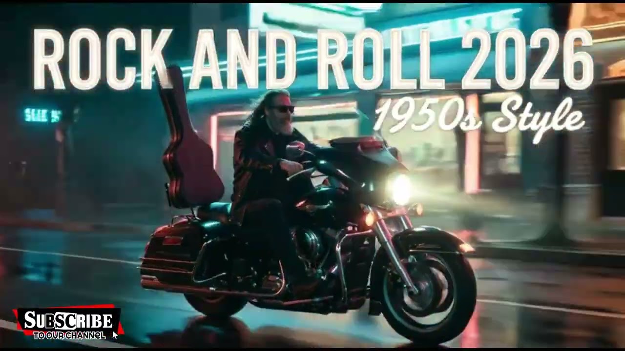 🎶 ROCK AND ROLL 2026 – GOLDEN 1950s MOTORCYCLE EDITION 🏍️✨