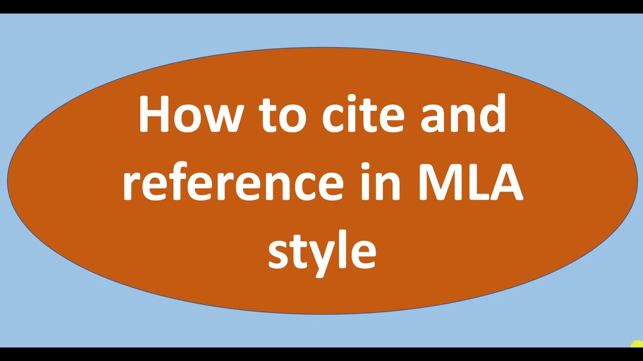 MLA | Citation and referencing for beginners